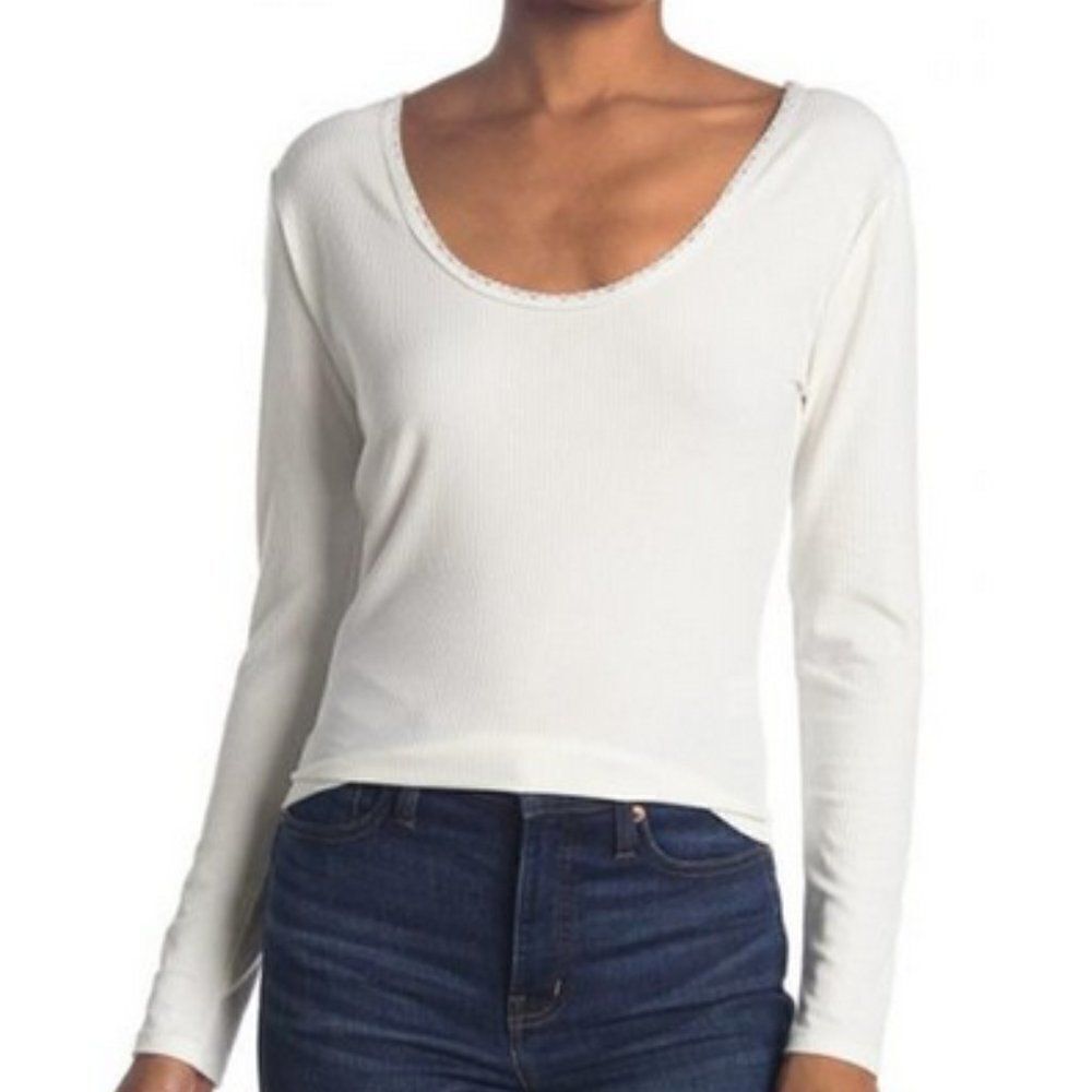 5/$25 Summer Sale!!! Abound White Long Sleeve Tee